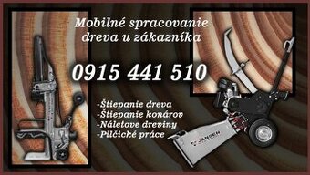 Štiepkovanie konárov,štiepanie dreva uvás doma