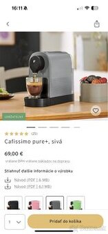 Kávovar Tchibo sivý