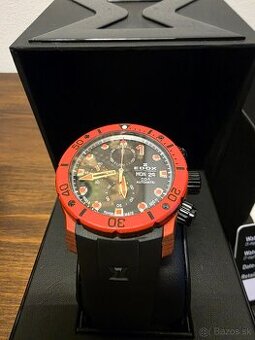 Edox co-1 carbon red automatic