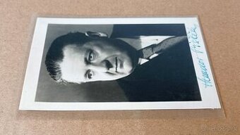 Theodor Pištěk, autogram na propagační fotografii, 1938