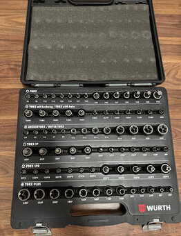 SADA WURTH NÁSTRČIEK TX 1/4-3/8-1/2 PALCA 77 ELEM.