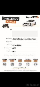 Škola Šmyku SuperDRIVE v hodnote €222