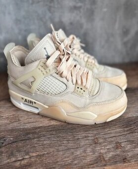 Jordan 4 retro off white sail