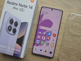 Xiaomi Redmi Note 14 Pro 5G, 8GB/256GB,fialovy,zaruka