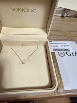 Retiazka s diamantom Von Köck s GIA certifikat