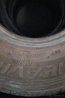 🔵 Bridgestone Duravis 205/65 R16C – dodávka – 50% – Košice