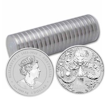 Lunárna séria III. 20 x 1 Oz Drak / Dragon / Drache 2024