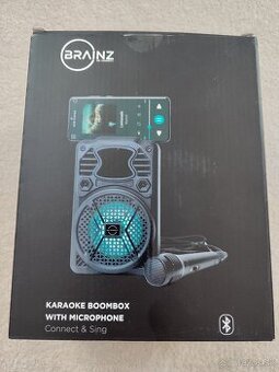BRAINZ Karaoke Boombox s mikrofónom