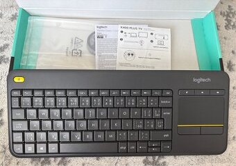Klávesnica Logitech Wireless K400 Plus - ideál k TV