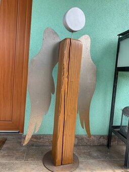 Dreveny anjel 120cm