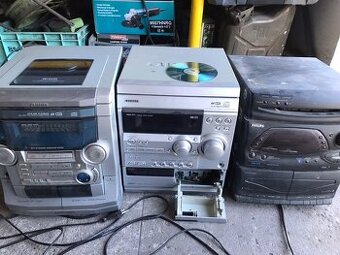 Hifi veže a magnetofóny,na súčiastky a reproduktory
