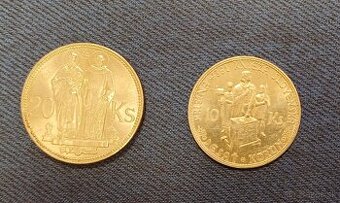 Strieborné mince Slovenska republika,1941, 1944, ag spolu 20