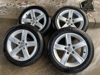 AUDI 5x112 r 16 so zimnými pneu FULDA - 205/55 r16 91H