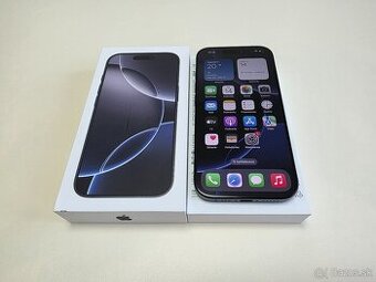 APPLE IPHONE 16 PRO 128GB TITANIUM BLACK TOP STAV