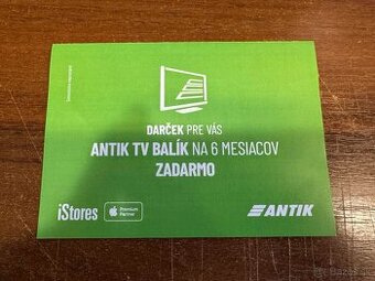 Antik TV na 6 mesiacov 180+ kanálov