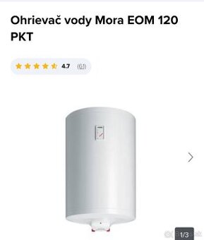 Elektrický bojler MORA 120L