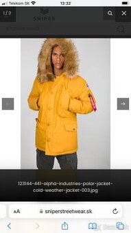 Alpha Industries zimná bunda  POLAR JACKET - WHEAT