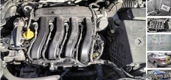 Renault Fluence 1.6 2015 predám MOTOR K4MV838, MOTOR K4M V8