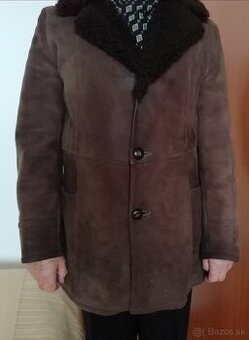 PÁNSKY KOŽUCH Z OVČIEJ KOŽUŠINY -ZNÍŽENÁ CENA