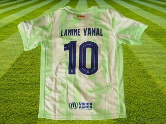 dres YAMAL FC Barcelona x Travis Scott krikľavozelený