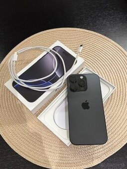 iPhone 16 Pro 128GB Black Titanium, AKO NOVÝ TOP STAV