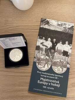 ME v hokeji 100. výročie strieborná minca