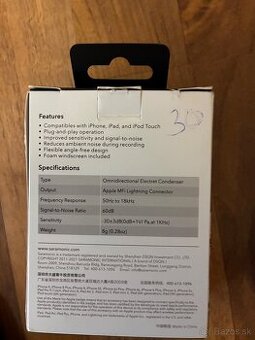 Saramonic SmartMic Di Mini – Mikrofón pre iPhone/iPad