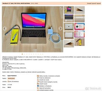 MacBook - ZÁRUKA 6 mesiacov