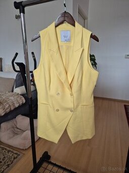 Mohito Predĺžená žltá vesta veľkosť 40