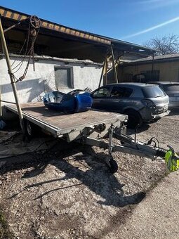 Príves 3,5t valník 4,2m SKLÁPACÍ + nájazdy