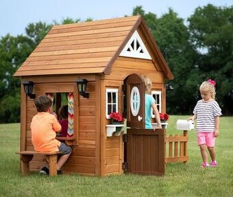 Drevený detský domček na hranie z cédrového dreva Aspen