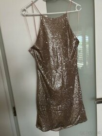 Trblietavé flitrové šaty Zara M