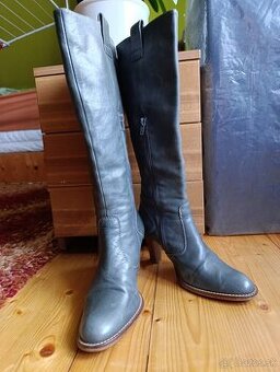 TOP kožene čižmy - veľ. 37