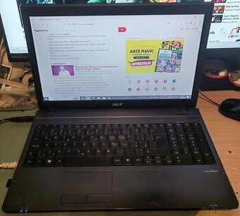 Predám zachovalý notebook ACER TRAVELMATE 5742 PEW51.