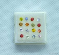 Zafir 1.92ct 16 kusov multifarebne