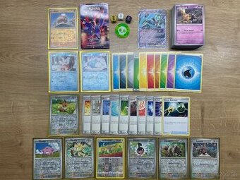 Pokemón balík 4 : 111ks kariet s EX a darčeky