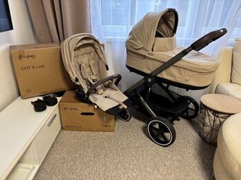 Kočík Cybex balios S Lux béžový 2024 - dvojkombinácia