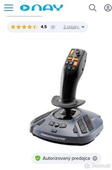 Joystick Thrustmaster SimTask FarmStick, pre PC