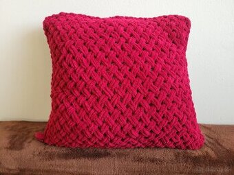 Vankúš z Alize puffy bordový