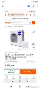 Haier Tepelné Čerpadlo