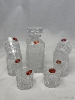Bohemia Crystal Czechoslovakia whiskey suprava