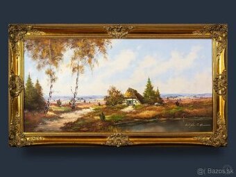 Krajina okolo Hainburgu, 1160 × 650 mm
