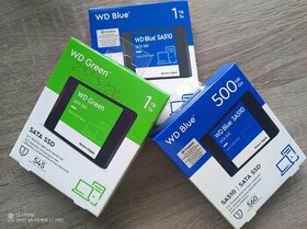 WD Green™Blue™ 240GB, 500GB a 1TB SSD 2,5" Zaruka 04/2028.