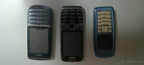 Staré mobilné telefóny NOKIA 300,E52,3100 bez nabíjač