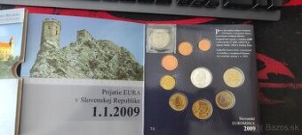 Veľmi vzácna sada prvých euromincí SR