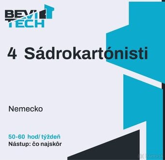 4 sádrokartonisti nástup utorok 10.6