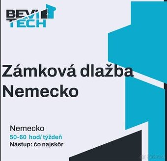 Zámková dlažba , Dlaždič , Pokladač