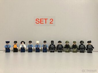 Rôzne sety vojakov (8ks) 2 + doplnky - typ lego