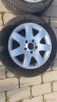 Original BMW disky 16" + letne pneu (sada 4 ks)