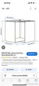 METÓD IKEA SKRINKA Rohová 88/88